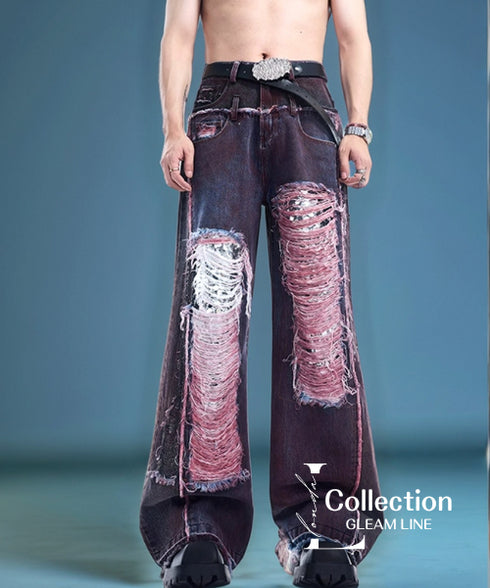 Distressed Tassel Stitch Denim Series