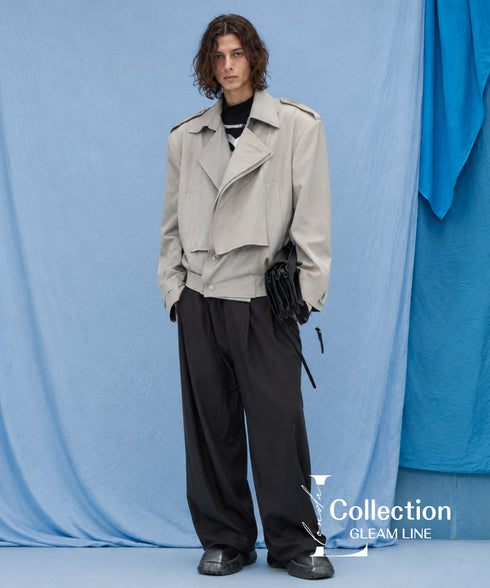 Offset Fold Short Jacket
