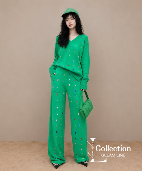 Colorful Bijou Top & Pants