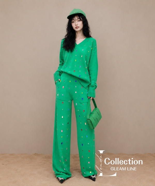 Colorful Bijou Top & Pants