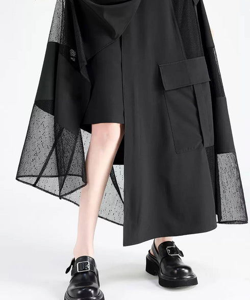 Cutout See-through Skirt