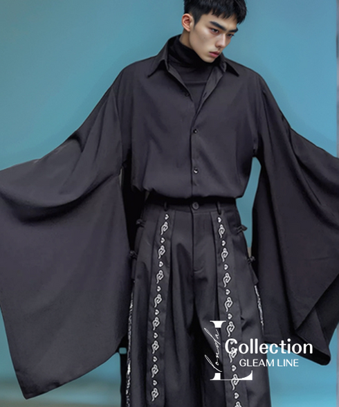 Shadow Flow Wide Sleeve Shirt