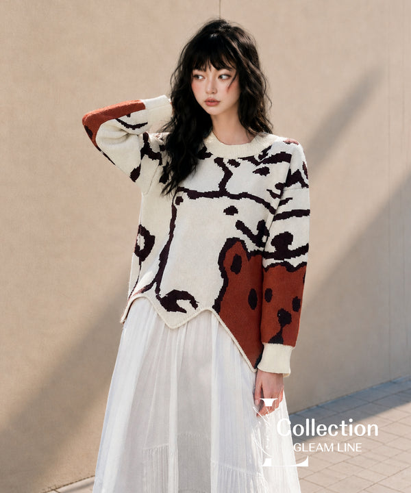 Scallop Bear Sweater