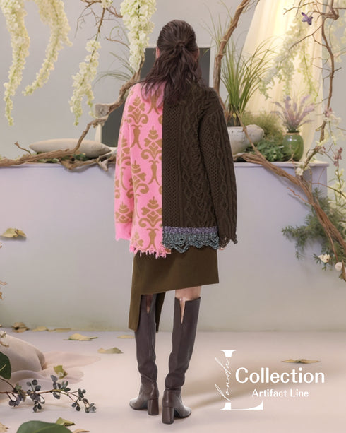 Patchwork Toggle Sweater