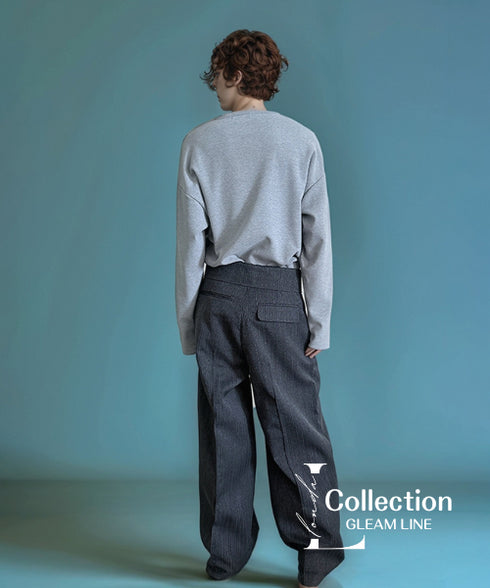 Flip-up Waist Loose Pants