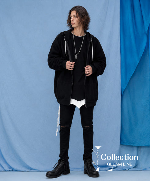 Spindle Cord Zip Hoodie