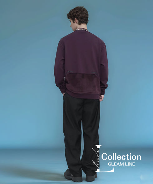 Geometric Contrast Color Top