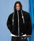 Volume Boa Zip Hoodie Coat