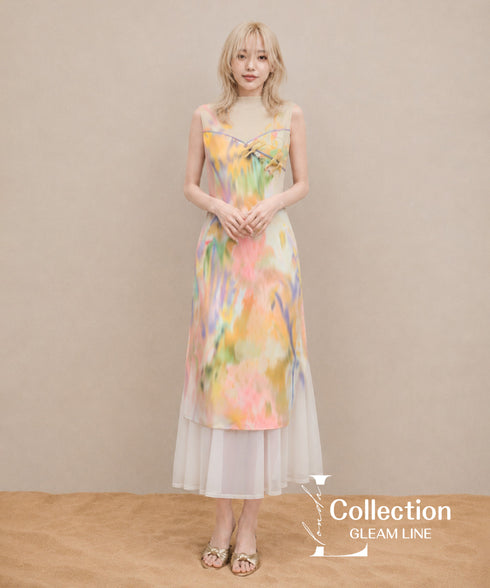 Paint Flow Layer Dress