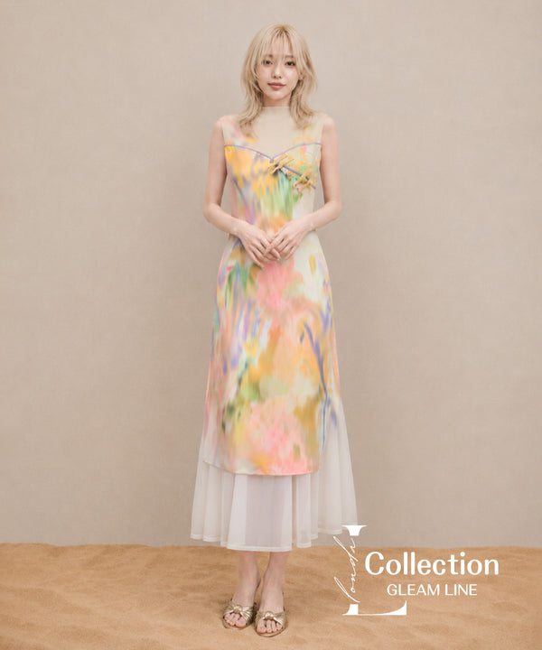 Paint Flow Layer Dress