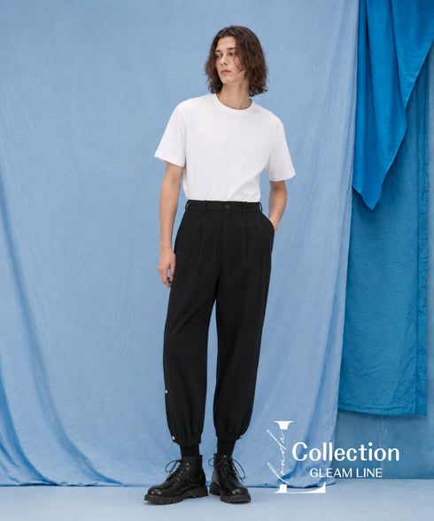 Side Button Tapered Pants