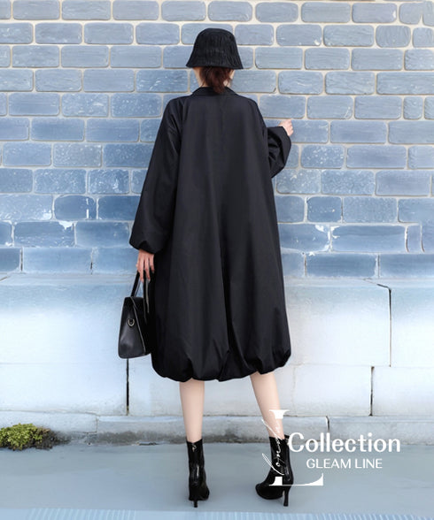 Zip-up Balloon Dress