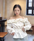 Frilled Off-Shoulder Blouse
