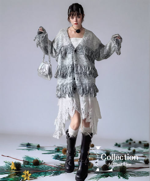 Gathered Hood Panel Dress