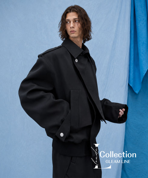 Offset Fold Short Jacket