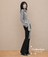 Layered Wrap Waist Blouse