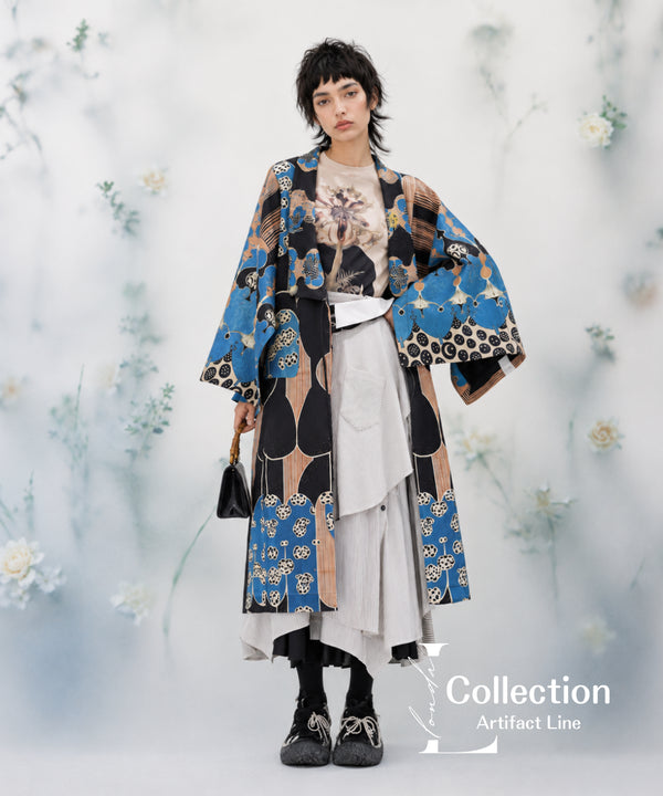 Graphic Pattern Kimono Jacket