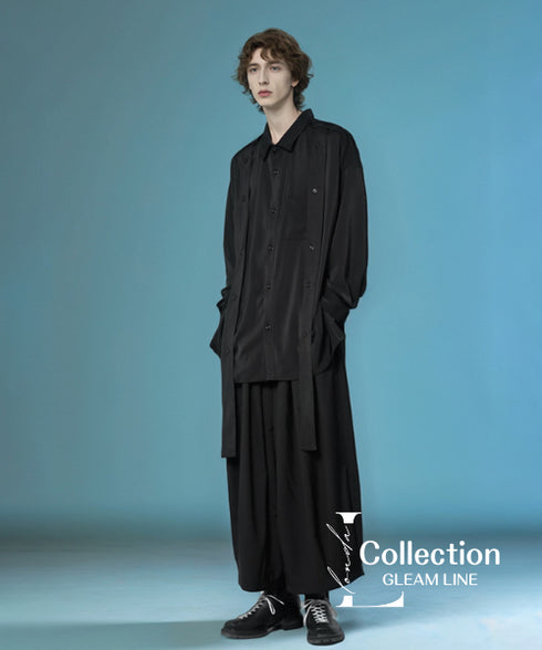 Gathered Wide Cropped Pants