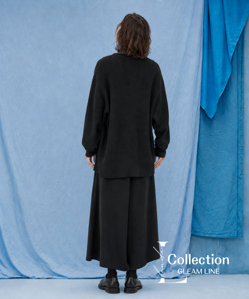 Layered Irregular Wide Pants