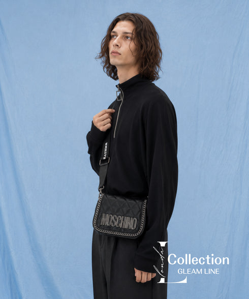 Square Zip High Neck Top