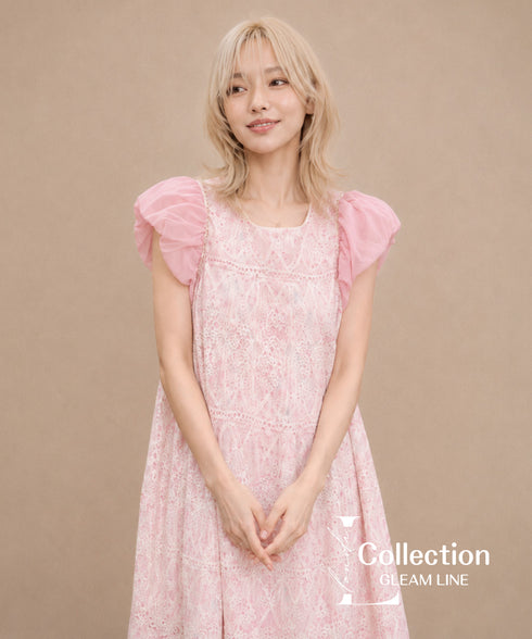 Floral Lace Tiered Dress