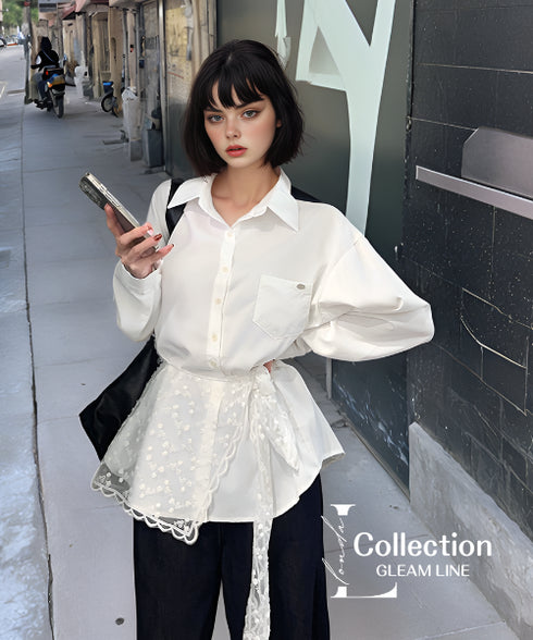 Drape Lace Shirt