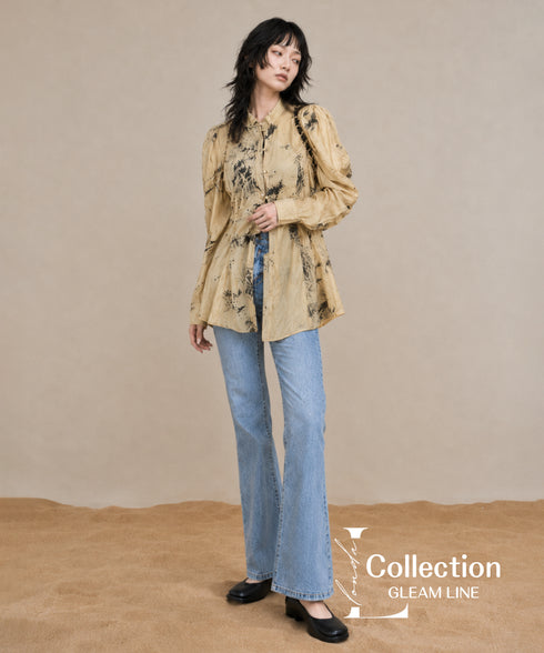 Shibori Print Blouse