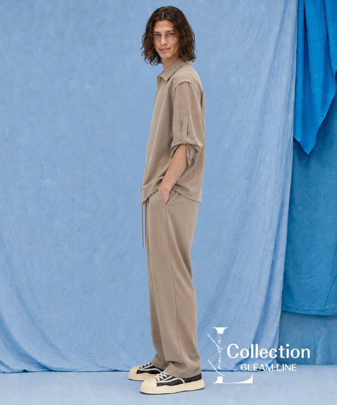 Zipper Sleeve Relaxed Set
