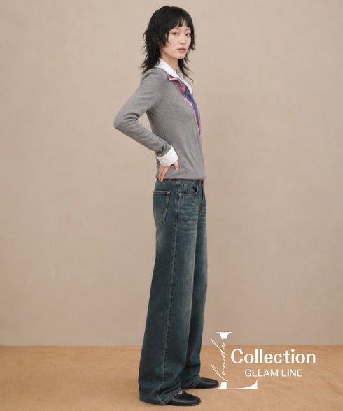 Multi Layered Collar Knit Top