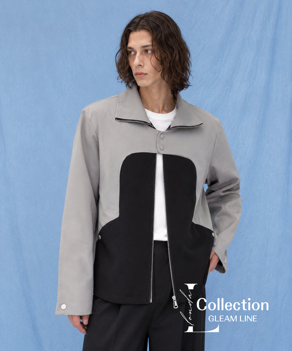 Bicolor Zip Jacket