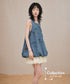 Ribbon Puff Top&Skirt Co-ord