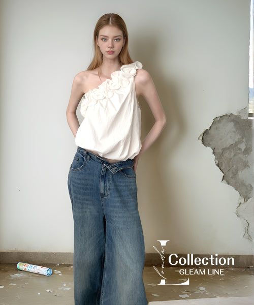 Floral Twist One Shoulder Top