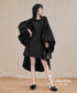 Balloon Sleeve Fishtail Dress