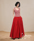 Check Corset Flare Dress