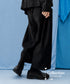 Volume Tuck Cropped Wide Pants