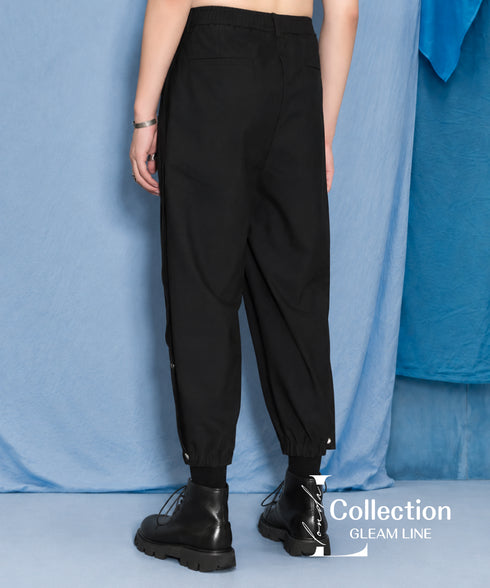 Side Button Tapered Pants