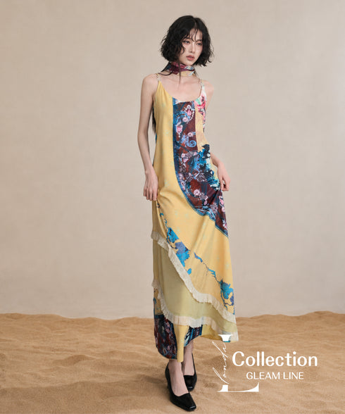 Scarf Drape Dress