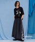 Side Panel Pleated Wide Pants