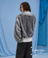 Fur Sleeve Cable Knit Top