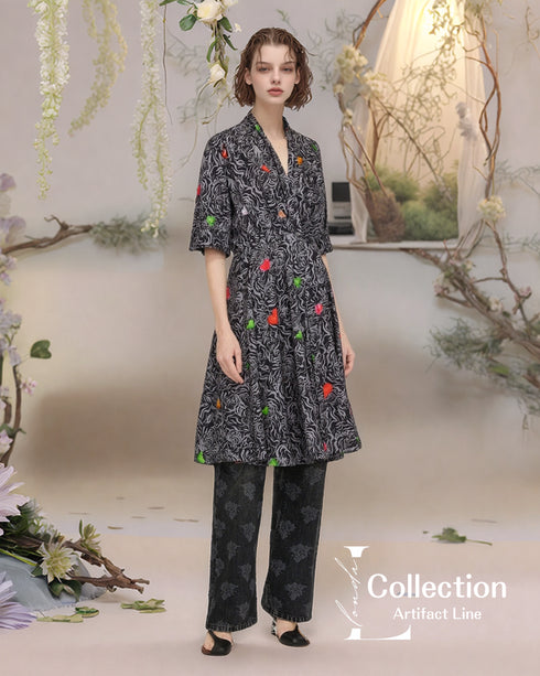 Heart Pattern Jungle Dress