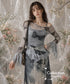 Butterfly Sheer Flare Sleeve Top
