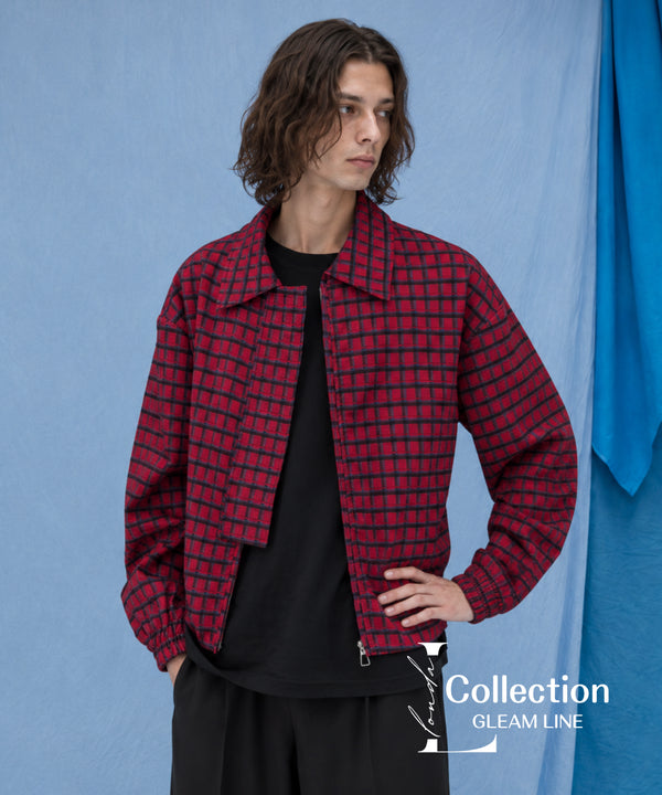 Red Check Zip Jacket
