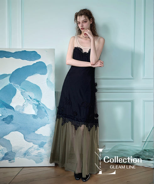 Sheer Lace Layer Dress