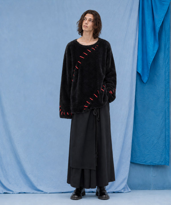 Big Stitch Shaggy Sweater