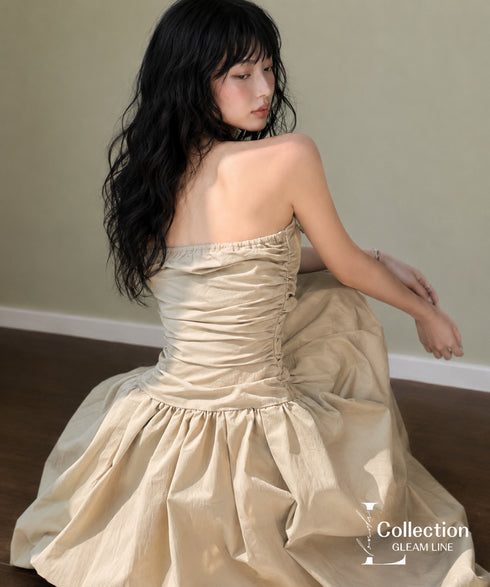 Bare Top Flare Dress