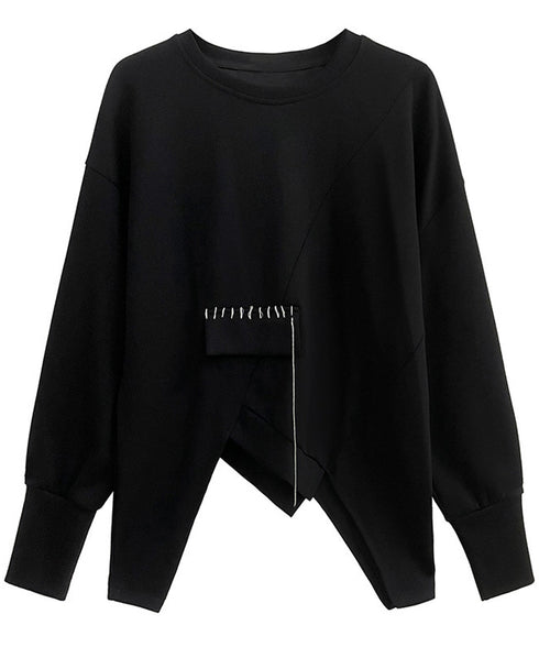 Chain Flap Asymmetry Sweatshirt