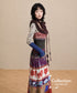 Patchwork Motif Mixed Dress