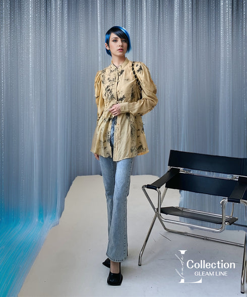 Shibori Print Blouse