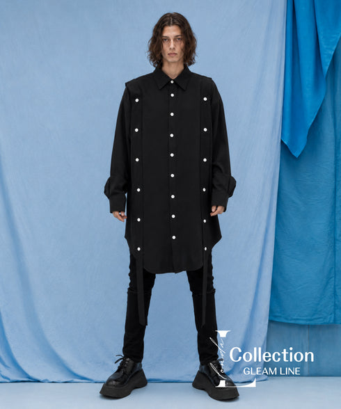 Strap Detail Long Shirt