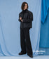 Buttonless Faux Leather Jacket